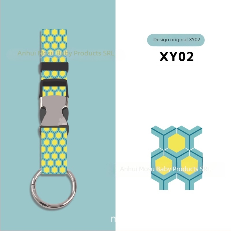 Mosuwei Accesorii pentru bagaje – model geometric, antifurt, cârlig exterior pentru agățare