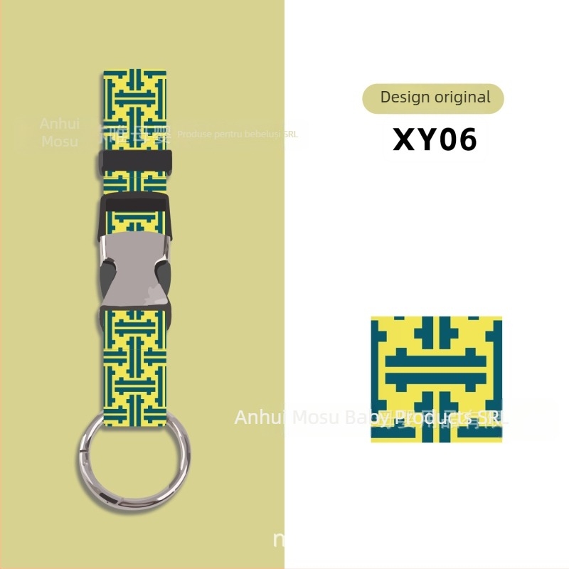 Mosuwei Accesorii pentru bagaje – model geometric, antifurt, cârlig exterior pentru agățare