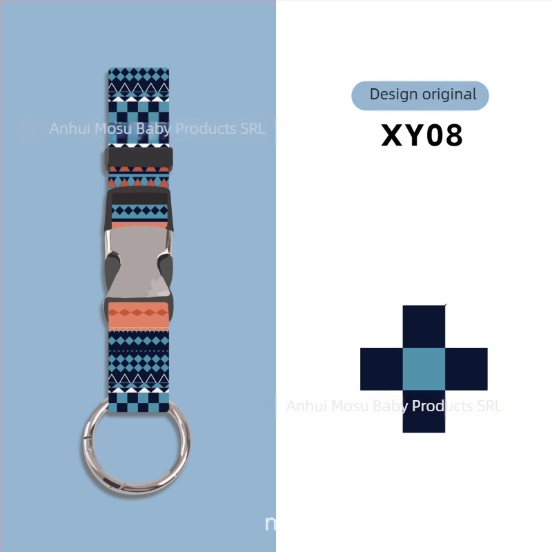 Mosuwei Accesorii pentru bagaje – model geometric, antifurt, cârlig exterior pentru agățare