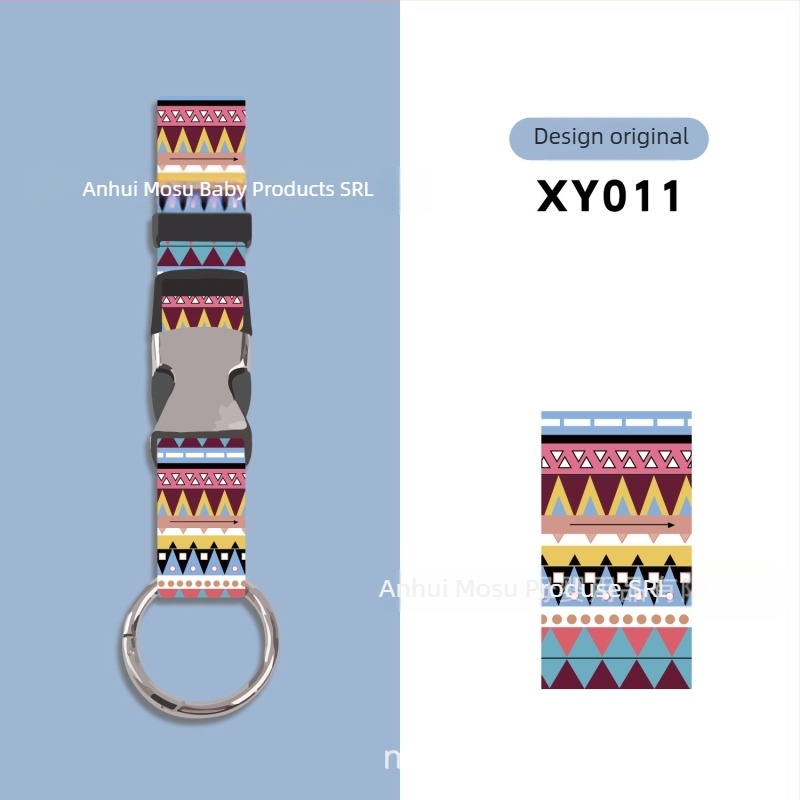 Mosuwei Accesorii pentru bagaje – model geometric, antifurt, cârlig exterior pentru agățare