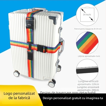 Bretea transversală pentru bagaje cu lacăt cu parolă – curea de ambalare din nylon