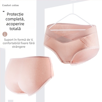 Lenjerie maternă și pantaloni scurți postpartum, din bumbac, talie joasă, antibacterian, căptușeală între crăpături 95–100% bumbac