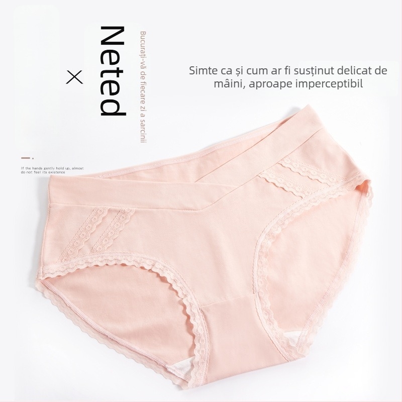 Lenjerie maternă și pantaloni scurți postpartum, din bumbac, talie joasă, antibacterian, căptușeală între crăpături 95–100% bumbac