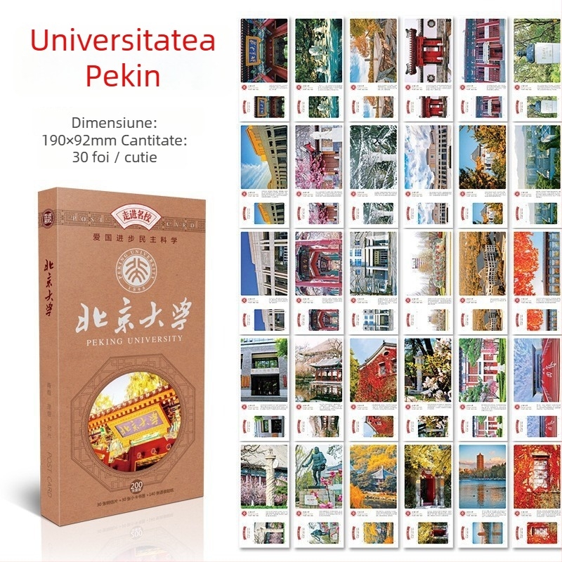 XIAOZ set de 30 cărți de felicitare — stil pastoral, carduri albe, imprimare, inspiraționale pentru elevii la începutul sezonului de admitere la universitate, cu școli renumite