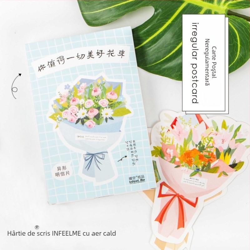 XIAOZ set de 30 cărți de felicitare — stil pastoral, carduri albe, imprimare, inspiraționale pentru elevii la începutul sezonului de admitere la universitate, cu școli renumite