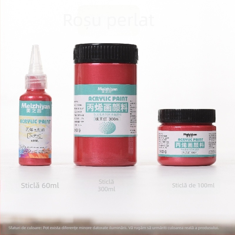 Words of Beauty Vopsea acrilică, în recipient de sticlă, pentru pictură în acril