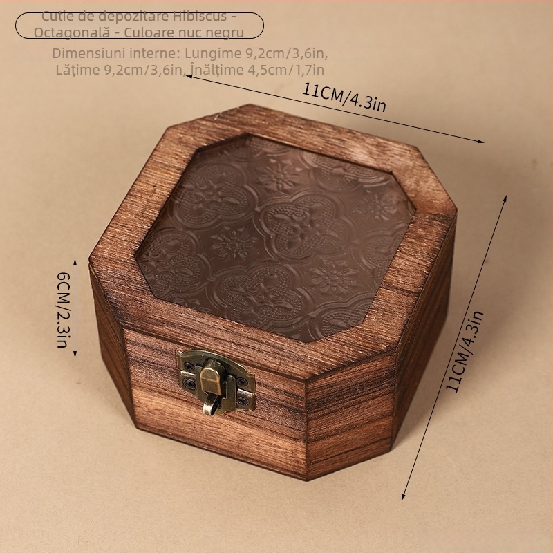 Xuanyi Cutie de depozitare din lemn – stil neoclasic, model 5037A, organizator pentru machiaj