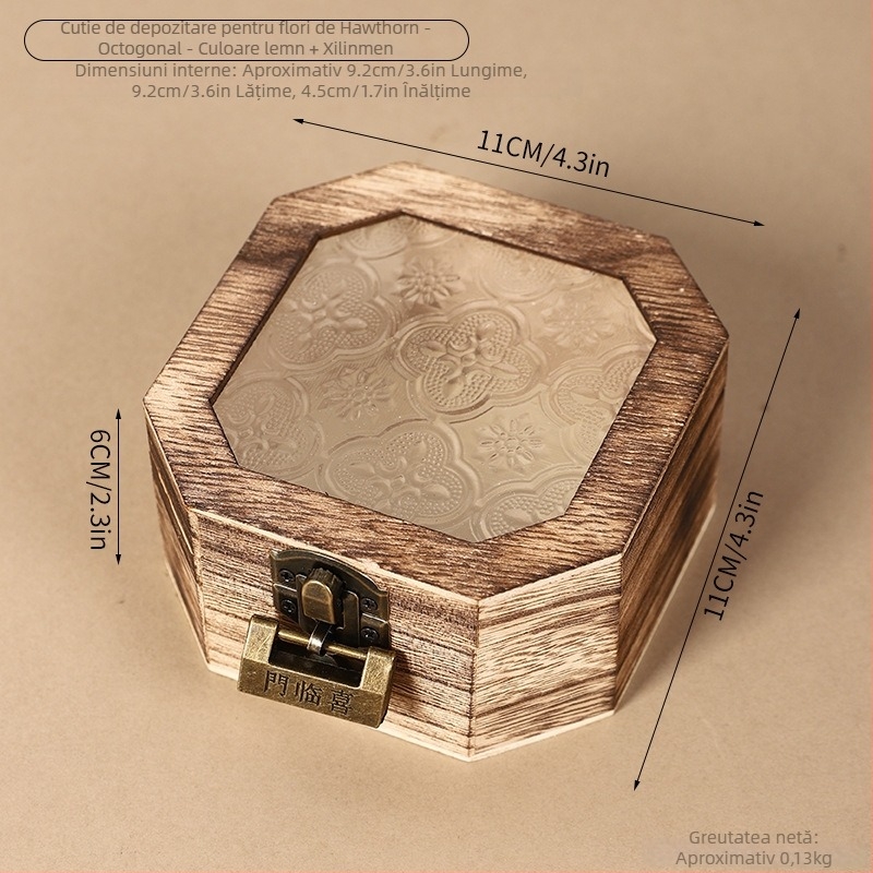 Xuanyi Cutie de depozitare din lemn – stil neoclasic, model 5037A, organizator pentru machiaj