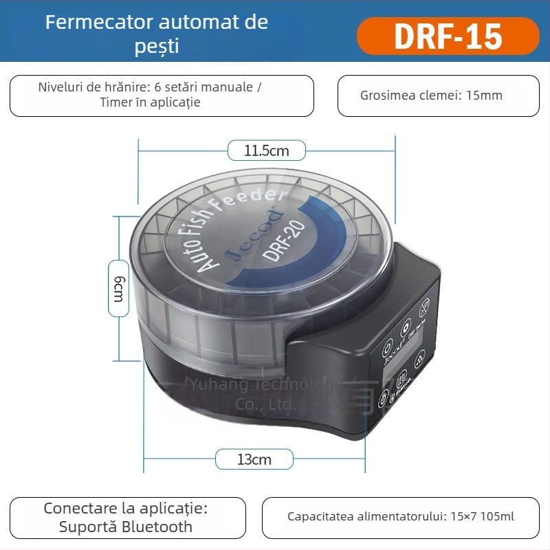 Hrănitor automat pentru acvariu, din plastic, 20 de bucăți în cutie, potrivit pentru acvarii