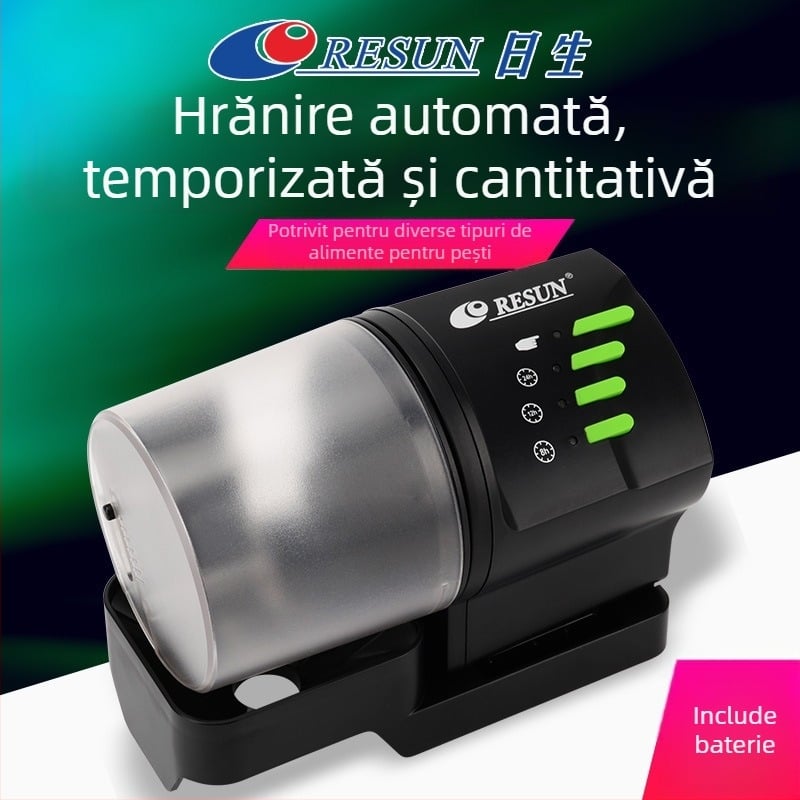 Risheng AF2009D Alimentator auto pentru acvariu cu temporizare — Plastic, pachet 24, pentru pești ornamentali