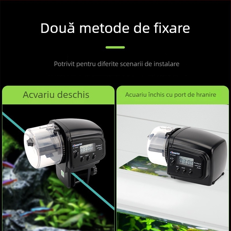 Risheng AF2009D Alimentator auto pentru acvariu cu temporizare — Plastic, pachet 24, pentru pești ornamentali