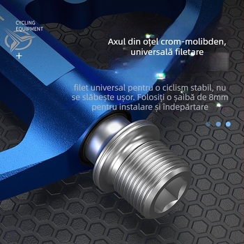 Pedale ROCES din aluminiu pentru bicicletă de șosea cu reflector