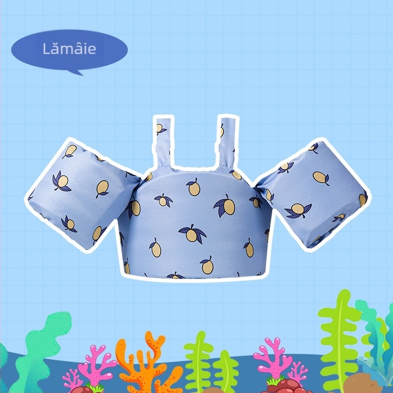 Set de plutire pentru copii cu inele pentru mâini și vestă plutitoare – imprimeu, material twill de înaltă precizie și bumbac plutant