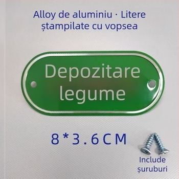 Set de etichete de bucătărie din aliaj de aluminiu pentru clasificarea alimentelor crude și gătite, etichete autoadezive cu finisaj de vopsire la cuptor, destinat școlilor, spitalelor, hotelurilor și centrelor comerciale. Origine: Wenzhou, China