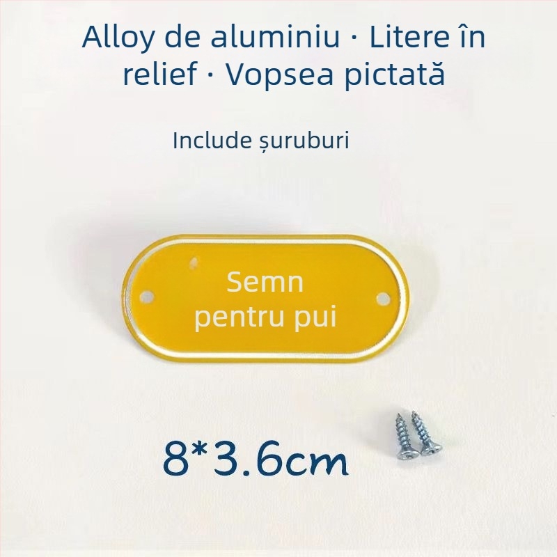 Set de etichete de bucătărie din aliaj de aluminiu pentru clasificarea alimentelor crude și gătite, etichete autoadezive cu finisaj de vopsire la cuptor, destinat școlilor, spitalelor, hotelurilor și centrelor comerciale. Origine: Wenzhou, China