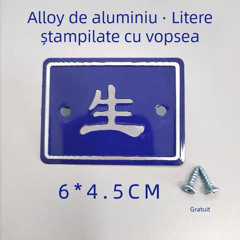 Set de etichete de bucătărie din aliaj de aluminiu pentru clasificarea alimentelor crude și gătite, etichete autoadezive cu finisaj de vopsire la cuptor, destinat școlilor, spitalelor, hotelurilor și centrelor comerciale. Origine: Wenzhou, China
