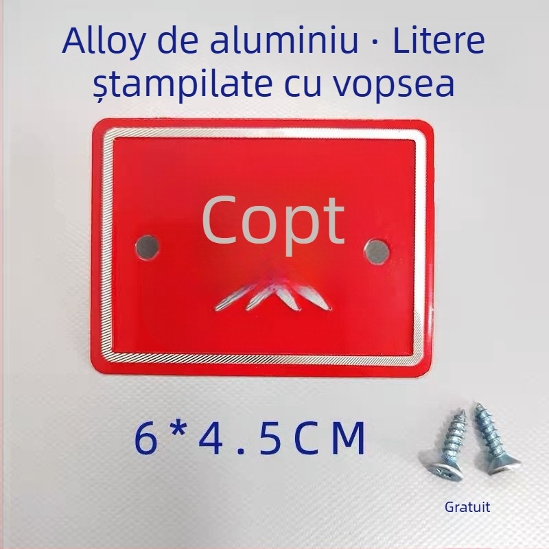 Set de etichete de bucătărie din aliaj de aluminiu pentru clasificarea alimentelor crude și gătite, etichete autoadezive cu finisaj de vopsire la cuptor, destinat școlilor, spitalelor, hotelurilor și centrelor comerciale. Origine: Wenzhou, China