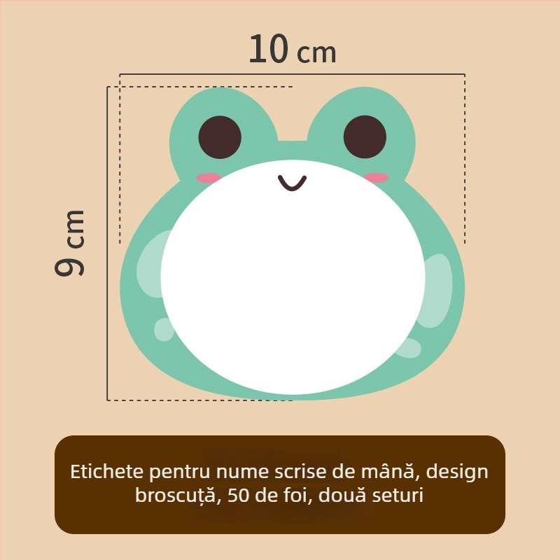 Hârtie etichetă cu nume pentru haine – nume scris de mână, stil drăguț, imprimare, Adeziv: Da