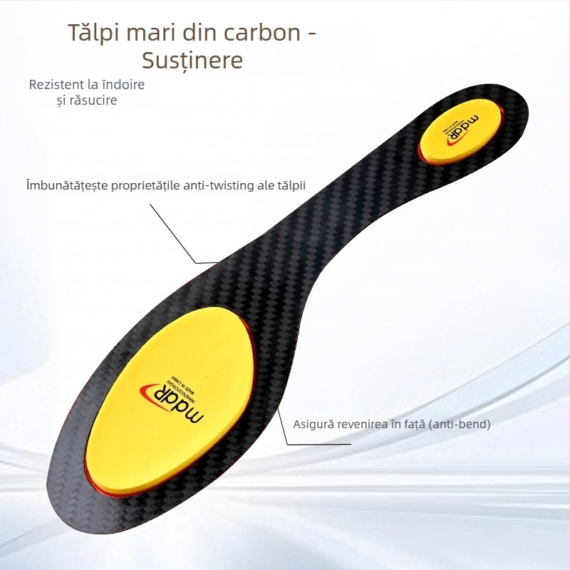 Talpă pentru pantofi sport cu placă de carbon și suport pentru arc — anti-alunecare, absorbție a șocurilor, antibacterian și absorbant de transpirație