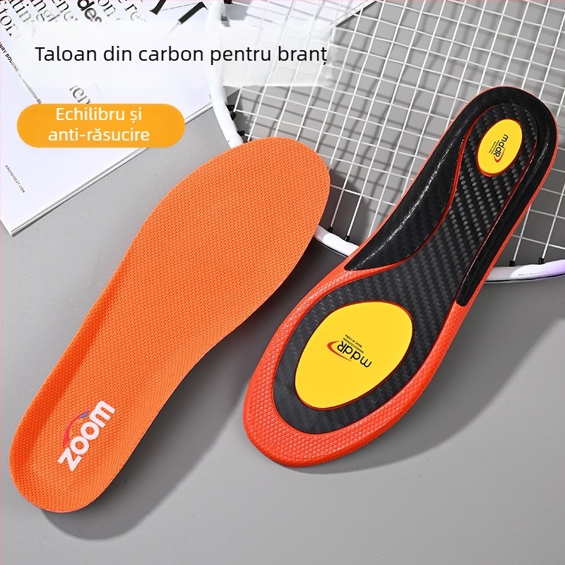 Talpă pentru pantofi sport cu placă de carbon și suport pentru arc — anti-alunecare, absorbție a șocurilor, antibacterian și absorbant de transpirație