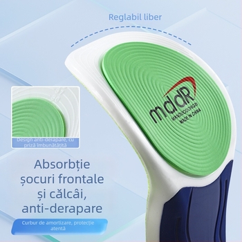 Tălpi sportive cu susținere a arcului, material PU amortizant, cadru TPU, talpă întreagă, model 5200