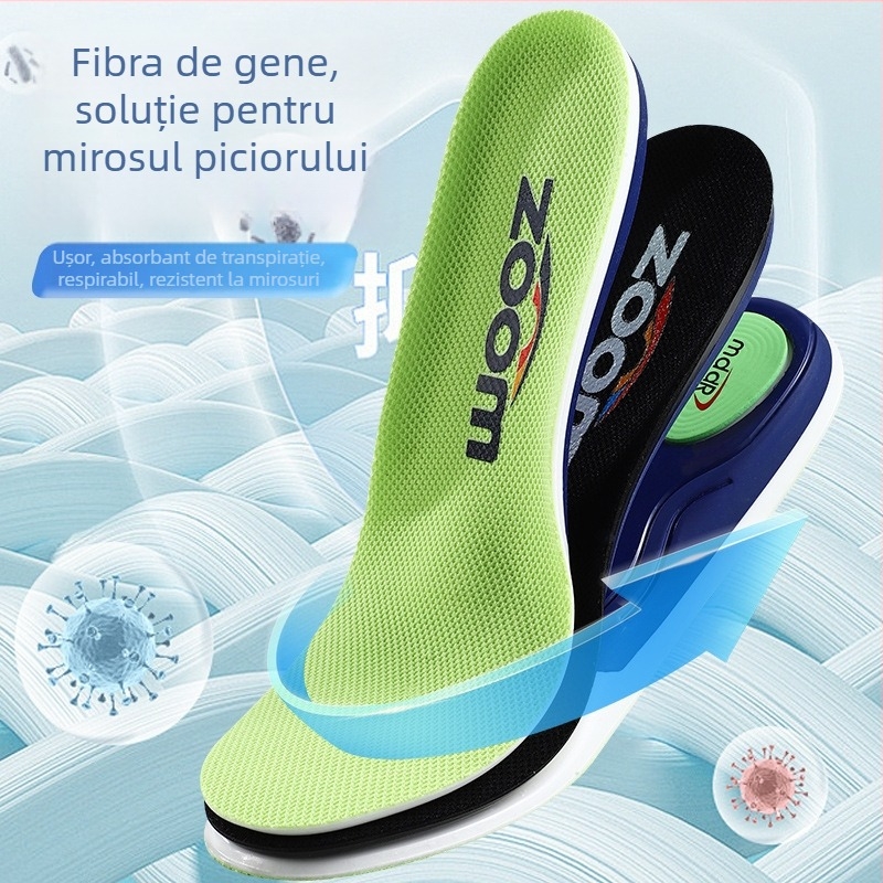 Tălpi sportive cu susținere a arcului, material PU amortizant, cadru TPU, talpă întreagă, model 5200