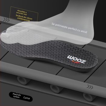Talpă de alergare cu placă de carbon și cadru TPU – talpă ortopedică integrală, model 5207-2, potrivită pentru pantofi sport, botine, casual și de lucru