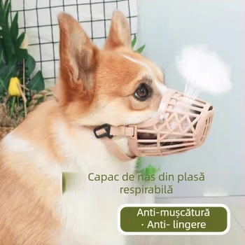 Botniță pentru câini - Material TPR, Protecție împotriva mușcăturilor, rosului și lătratului