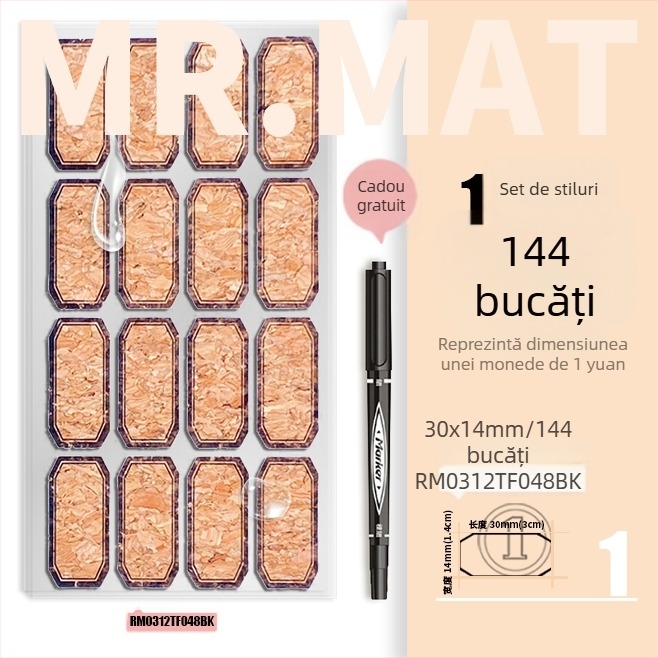 Etichetă din plută – autocolant, imprimată, stil coreean, impermeabilă pentru etichete de ulei esențial și etichetarea paharelor