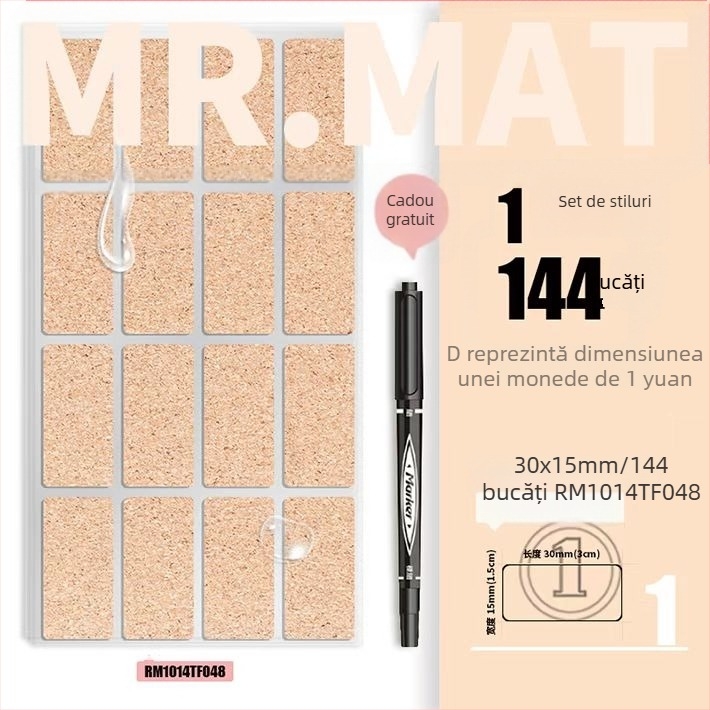 Etichetă din plută – autocolant, imprimată, stil coreean, impermeabilă pentru etichete de ulei esențial și etichetarea paharelor