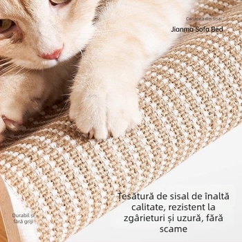 Cuib de pisică dintr-o singură bucată, extra-large, anti-zgâriere, material TPR, stil simplu