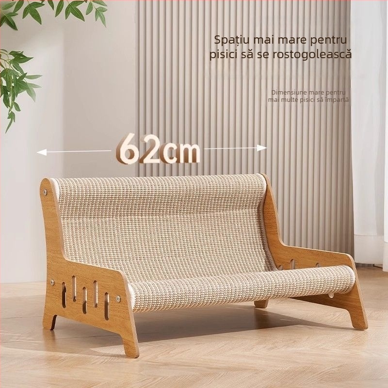 Cuib de pisică dintr-o singură bucată, extra-large, anti-zgâriere, material TPR, stil simplu