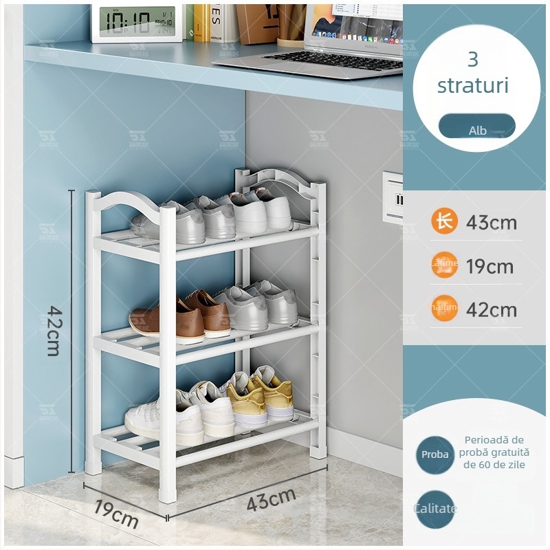 Raft de pantofi din plastic Jane Laiju, 3/4/5 etaje, depozitare interioară modernă și multifuncțională