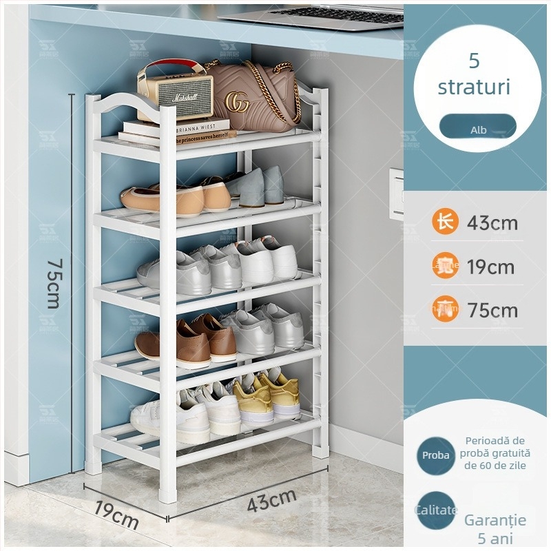Raft de pantofi din plastic Jane Laiju, 3/4/5 etaje, depozitare interioară modernă și multifuncțională