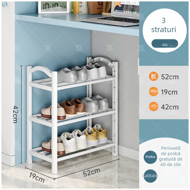 Raft de pantofi din plastic Jane Laiju, 3/4/5 etaje, depozitare interioară modernă și multifuncțională