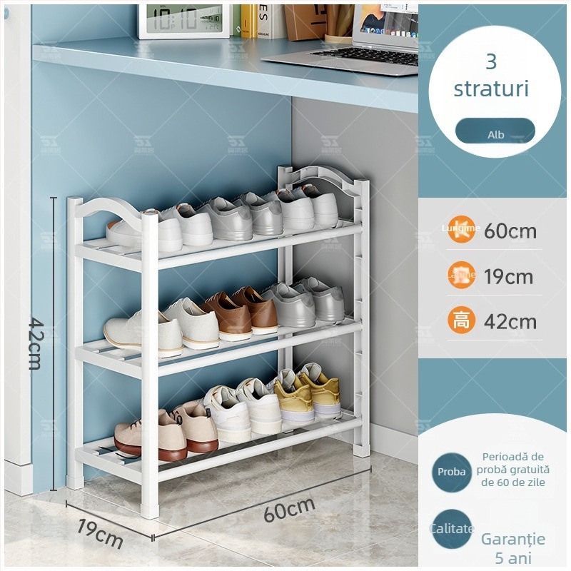 Raft de pantofi din plastic Jane Laiju, 3/4/5 etaje, depozitare interioară modernă și multifuncțională