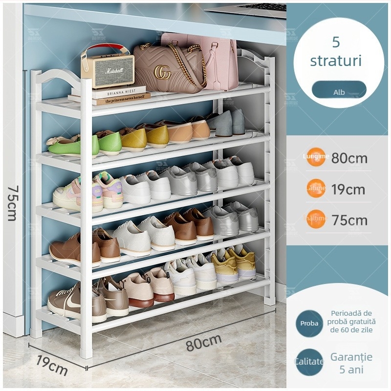 Raft de pantofi din plastic Jane Laiju, 3/4/5 etaje, depozitare interioară modernă și multifuncțională