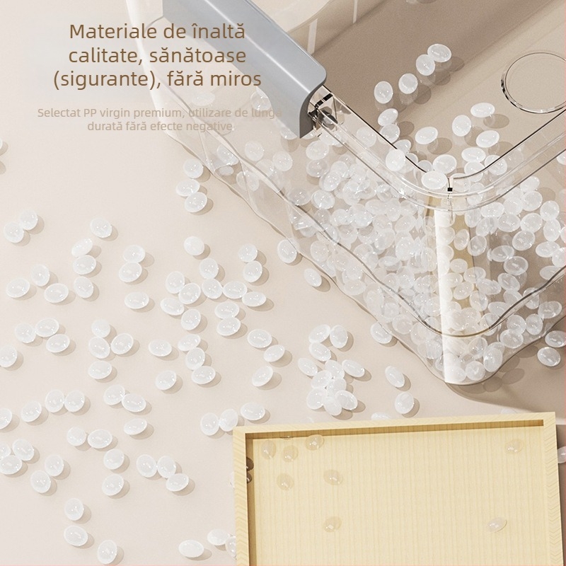 Cutie transparentă din PP pentru depozitare, cu mâner, deschidere snap, modele JLSD01/02/03/04