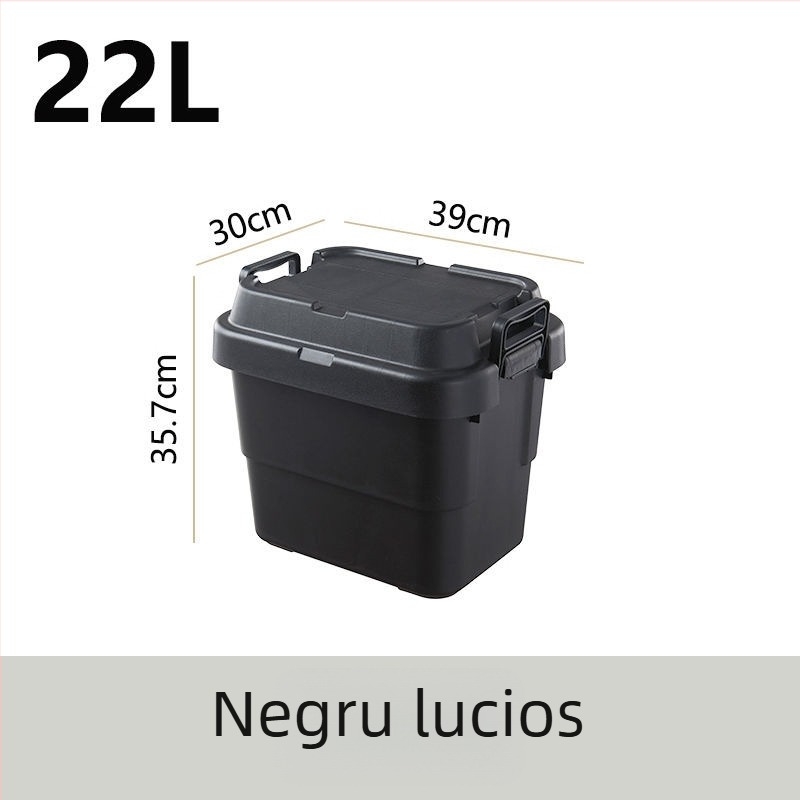 Cutie de depozitare auto pentru camping, îngroșată, cu capacitate mare, cutie pătrată din plastic, portabilă și multifuncțională, 100% material nou