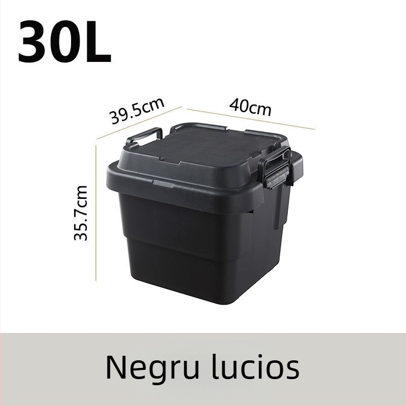 Cutie de depozitare auto pentru camping, îngroșată, cu capacitate mare, cutie pătrată din plastic, portabilă și multifuncțională, 100% material nou