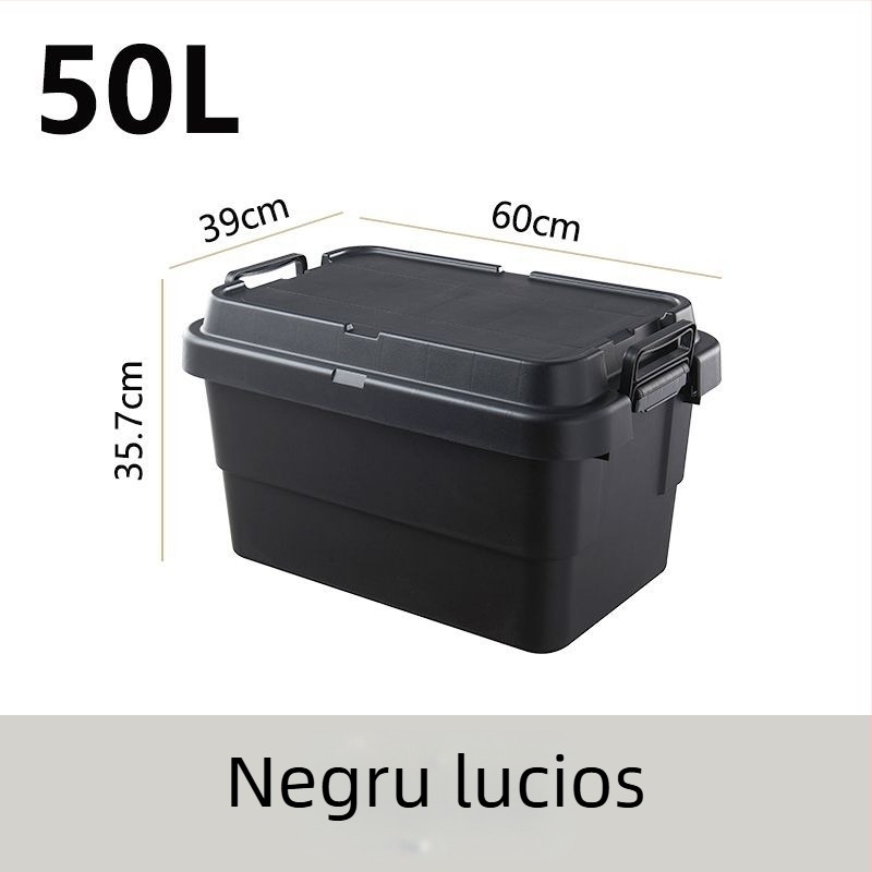 Cutie de depozitare auto pentru camping, îngroșată, cu capacitate mare, cutie pătrată din plastic, portabilă și multifuncțională, 100% material nou