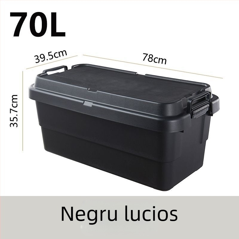 Cutie de depozitare auto pentru camping, îngroșată, cu capacitate mare, cutie pătrată din plastic, portabilă și multifuncțională, 100% material nou