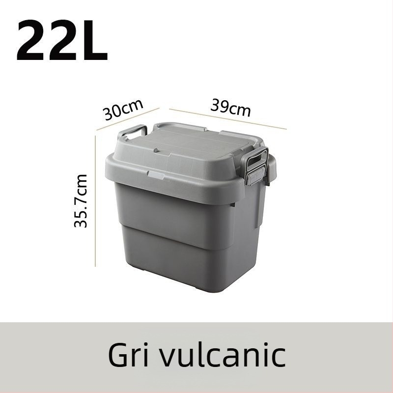 Cutie de depozitare auto pentru camping, îngroșată, cu capacitate mare, cutie pătrată din plastic, portabilă și multifuncțională, 100% material nou