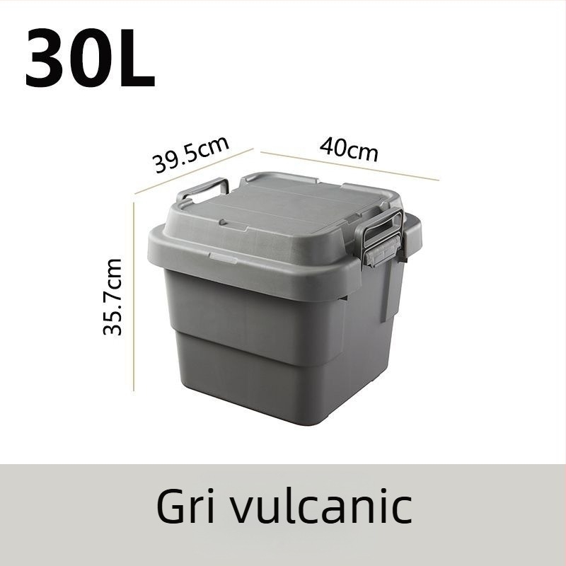 Cutie de depozitare auto pentru camping, îngroșată, cu capacitate mare, cutie pătrată din plastic, portabilă și multifuncțională, 100% material nou
