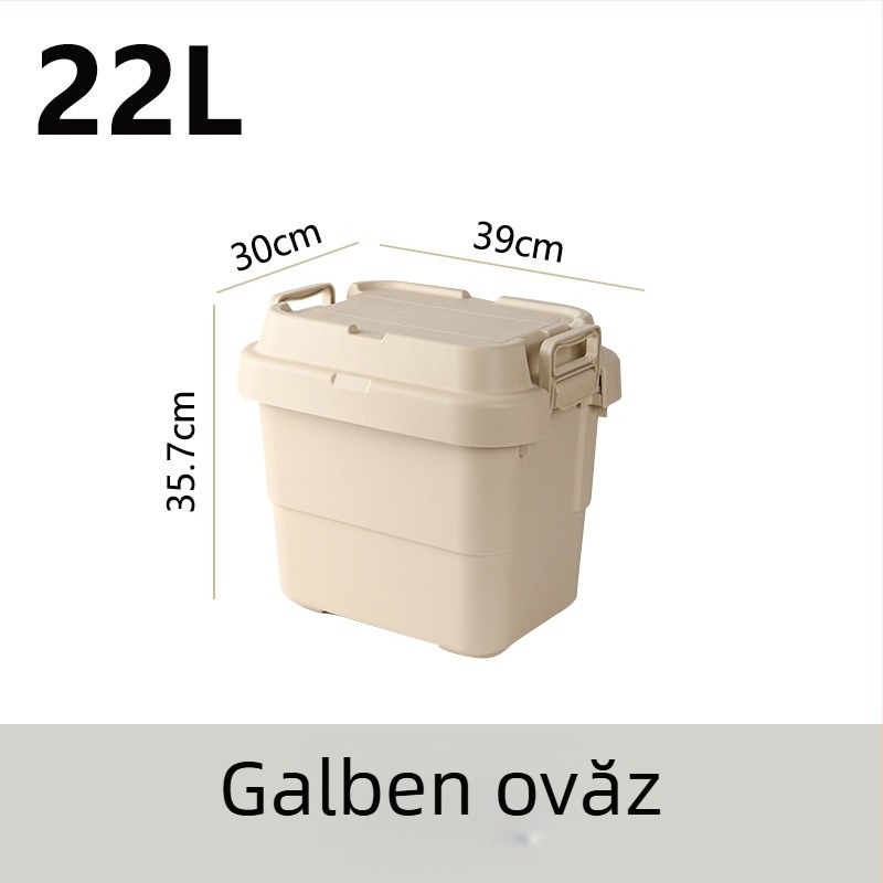Cutie de depozitare auto pentru camping, îngroșată, cu capacitate mare, cutie pătrată din plastic, portabilă și multifuncțională, 100% material nou