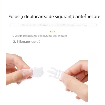 Guler antifurt pentru pisică cu urmărire AirTag, model desen animat, piele artificială, rezistent la apă, cataramă de siguranță