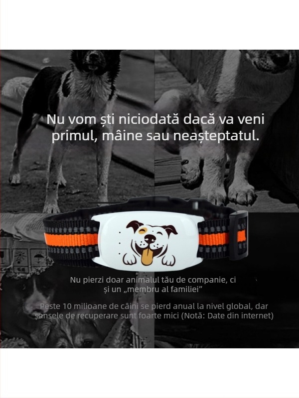 Locator GPS pentru animale de companie în timp real pentru pisici și câini – anti-pierdere