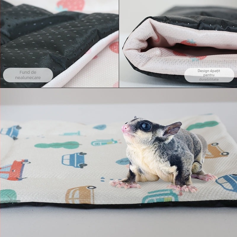 Covoraș circular din ice silk pentru animale de companie mici, impermeabil, pentru utilizare în interior în sezonul de vară.