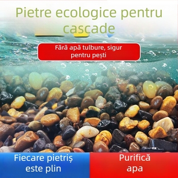 Pietre naturale pentru substratul acvariului: nisip, pietriș și pietre de râu pentru decorarea peisajelor acvatice