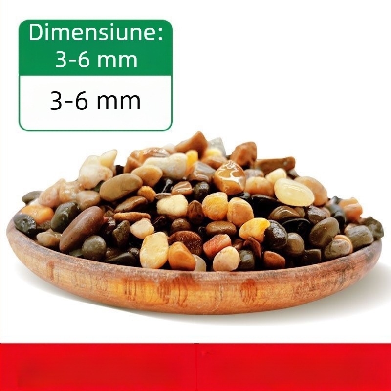 Pietre naturale pentru substratul acvariului: nisip, pietriș și pietre de râu pentru decorarea peisajelor acvatice